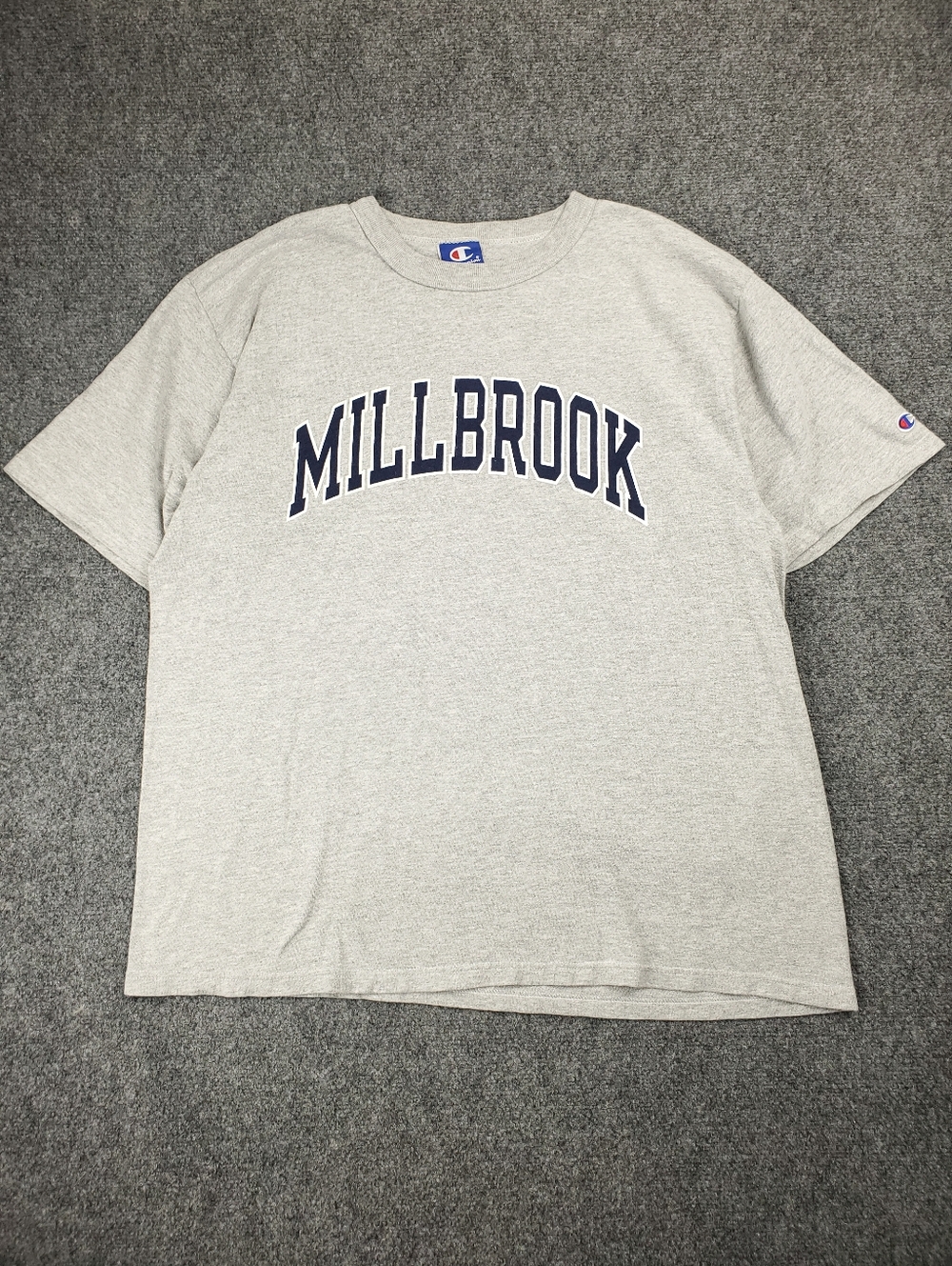 Vintage Millbrook NY Champion T Shirt Mens XL Spellout Short Sleeve Tee 90s Y2K